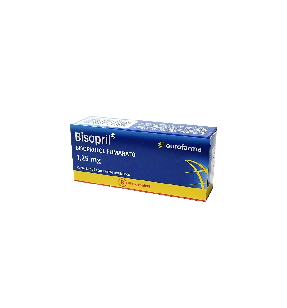 BISOPRIL 1.25MG X30 COMPRIMIDOS RECUBIERTOS BISOPRIL 1.25MG X30 COMPRIMIDOS RECUBIERTOS