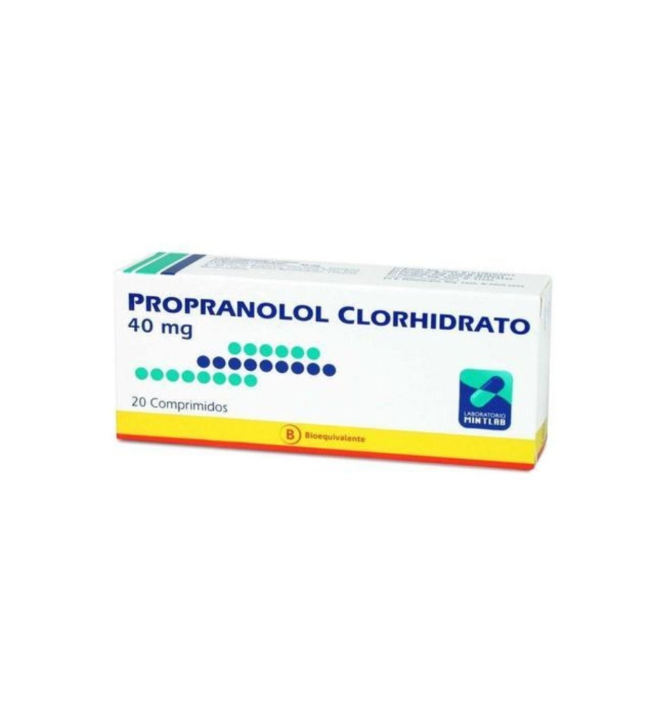 PROPRANOLOL 40MG X20 COMPRIMIDOS
