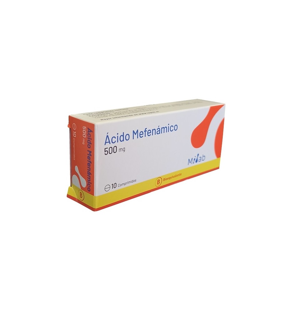 ACIDO MEFENAMICO 500MG X10 COMPRIMIDOS ACIDO MEFENAMICO 500MG X10 COMPRIMIDOS