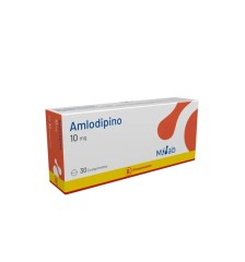 AMLODIPINO 10 MG X 30 COMPRIMIDOS