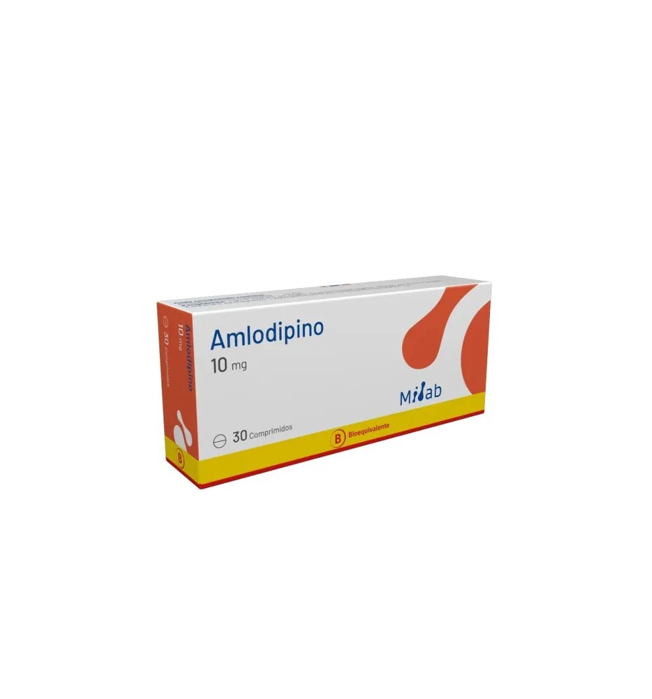 AMLODIPINO 10 MG X 30 COMPRIMIDOS AMLODIPINO 10 MG X 30 COMPRIMIDOS