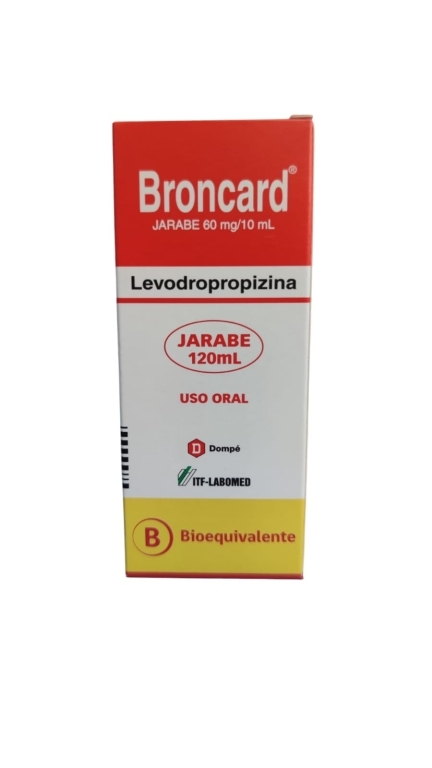 BRONCARD 60 MG / 10 ML X 120 ML JARABE