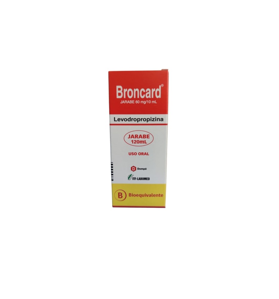 BRONCARD 60MG, JARABE 120ML X120 BRONCARD 60MG, JARABE 120ML X120