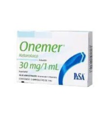 ONEMER 30MG X3 AMPOLLAS