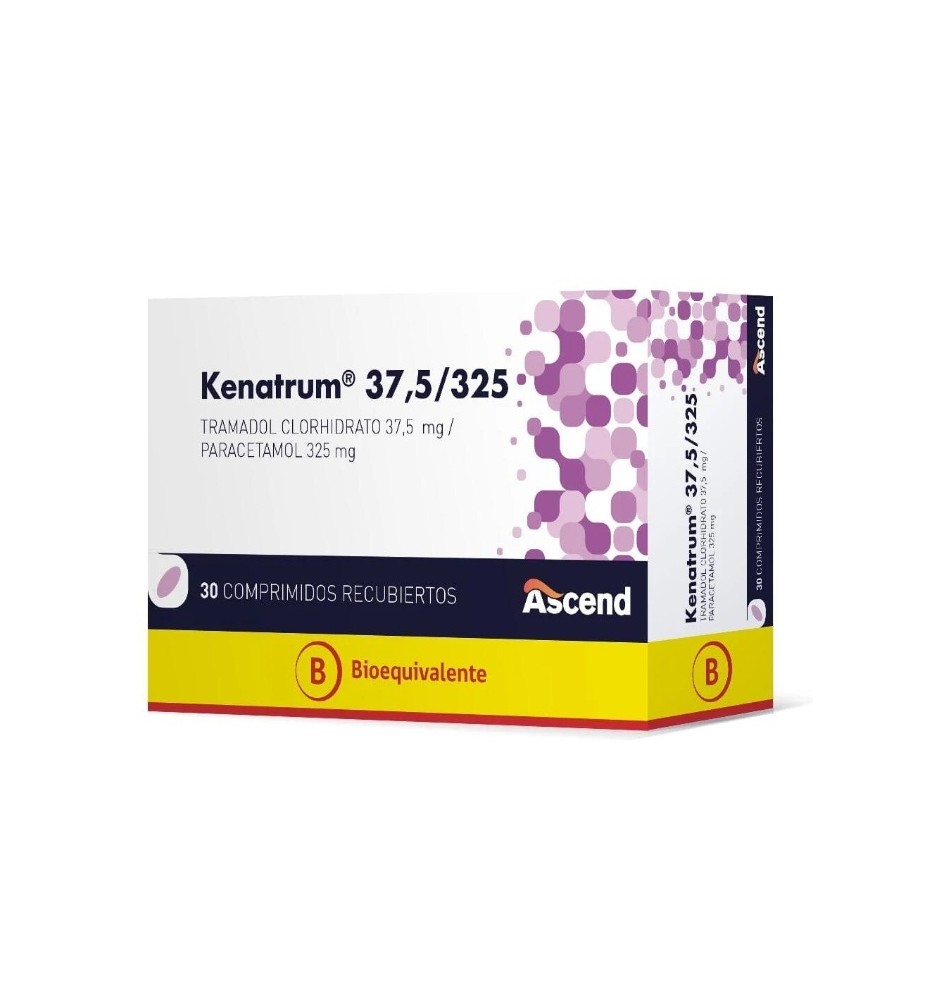 KENATRUM 37.5MG 325MG X30 COMPRIMIDOS RECUBIERTOS KENATRUM 37.5MG 325MG X30 COMPRIMIDOS RECUBIERTOS