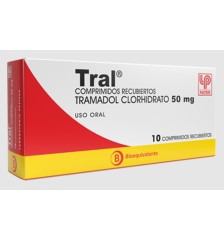 TRAL 50MG X10 COMPRIMIDOS RECUBIERTOS