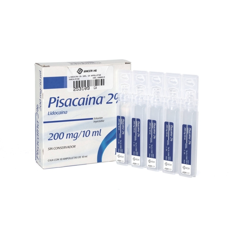 PISACAINA 2% LIDOCAINA X 1 AMPOLLAS