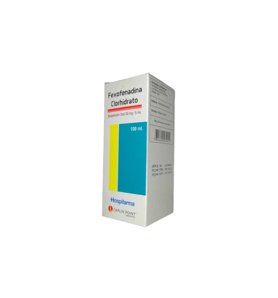 FEXOFENADINA 30MG/5ML X100
