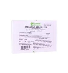 AMIKACINA 500MG,AMPOLLAS X5