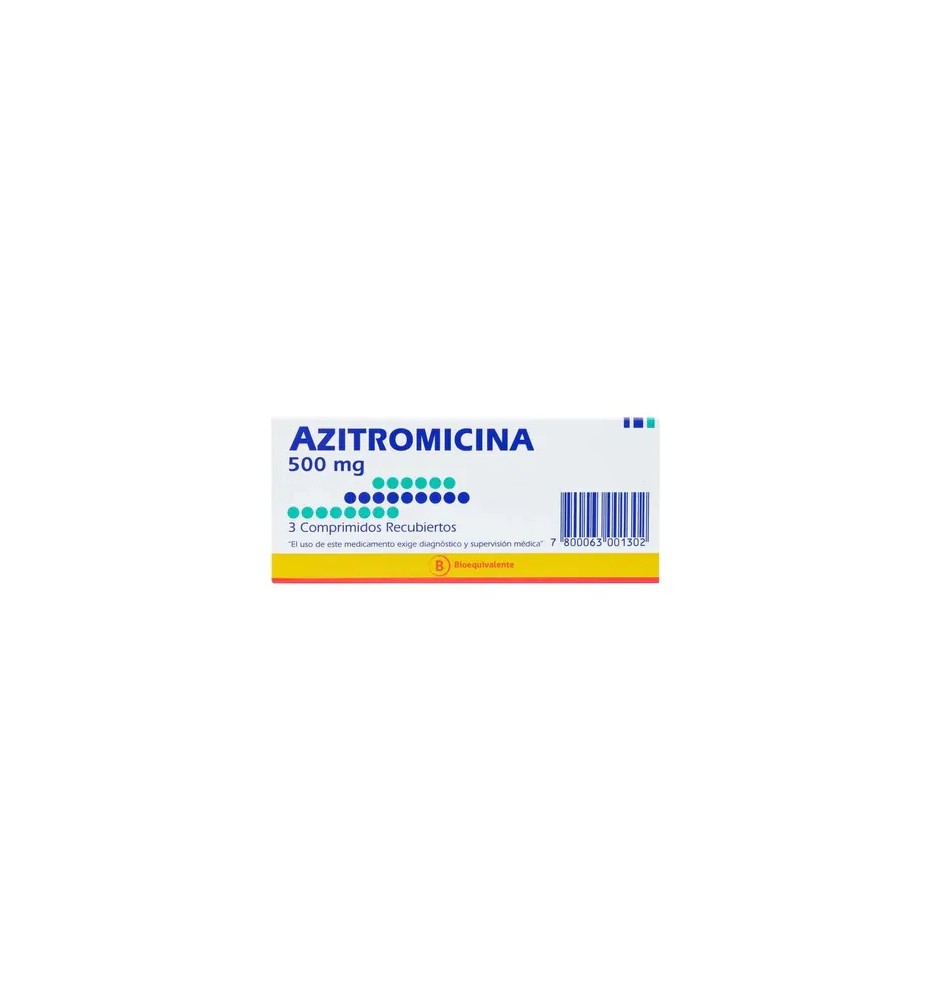 AZITROMICINA 500MG X3 COMPRIMIDOS AZITROMICINA 500MG X3 COMPRIMIDOS