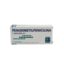 FENOXIMETILPENICILINA 1M UI X6 COMPRIMIDOS