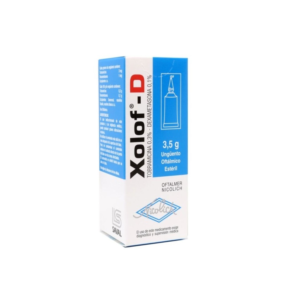 XOLOF-D UNGÜENTO OFTALMICO X5