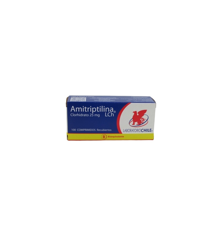 AMITRIPTILINA 25 MG X100 COMPRIMIDOS AMITRIPTILINA 25 MG X100 COMPRIMIDOS