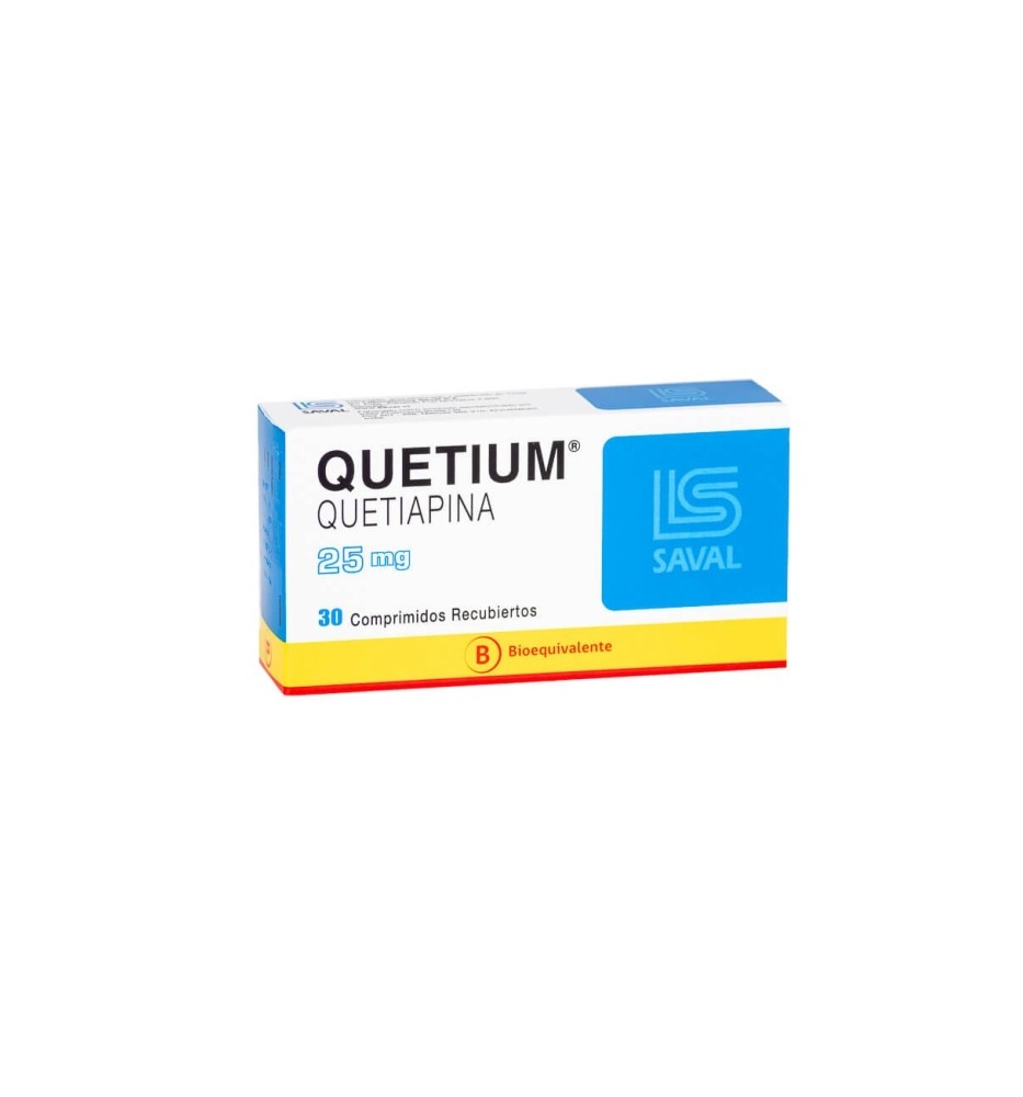 QUETIUM 25 MG X30 COMPRIMIDOS QUETIUM 25 MG X30 COMPRIMIDOS