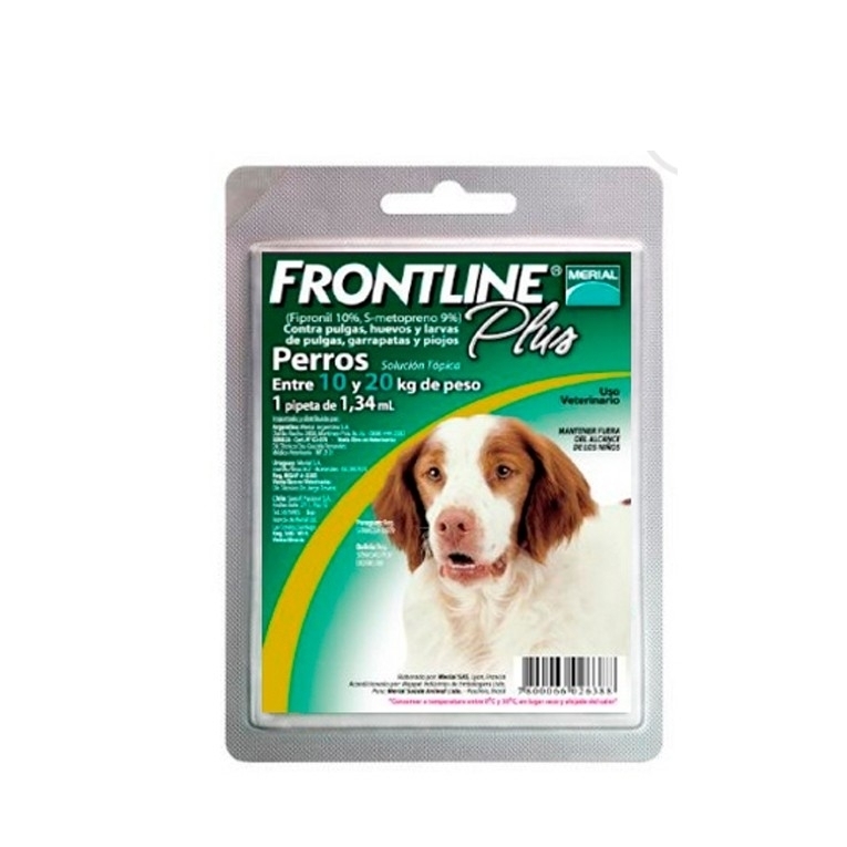 FRONTLINE PLUS PERRO 10 -20 KG X 1 PIPETA