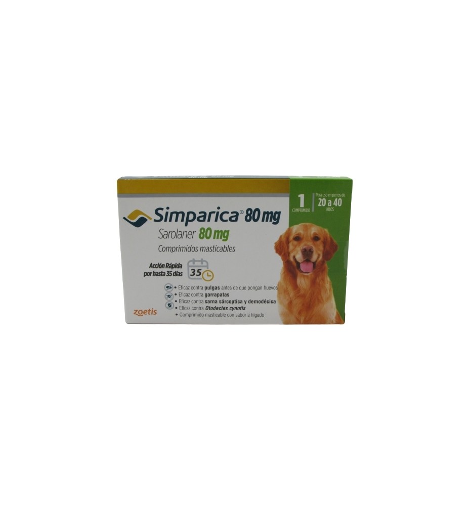 SIMPARICA 80MG PERRO X1 SIMPARICA 80MG PERRO X1
