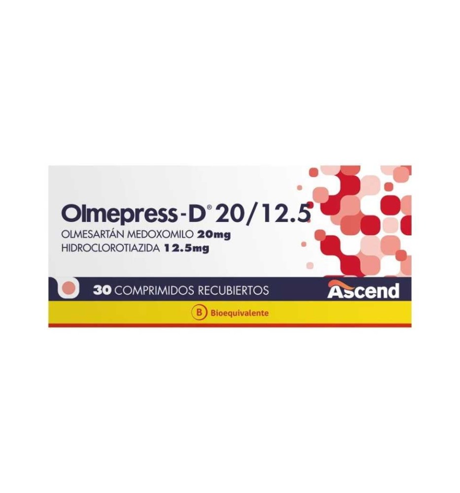 OLMEPRESS D 20MG 12.5MG X30 COMPRIMIDOS