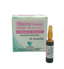 HIERRO INYECTABLE X10 AMPOLLA