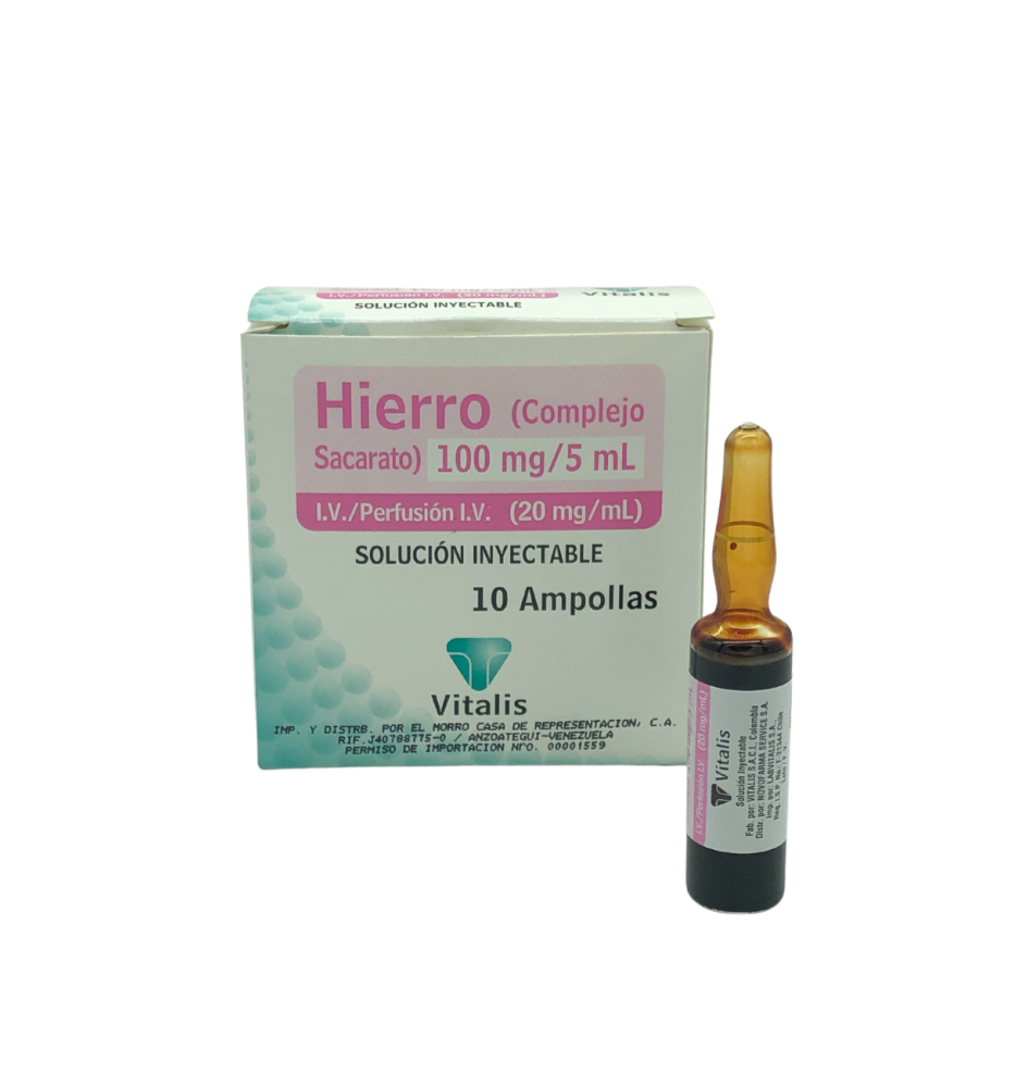 HIERRO INYECTABLE X10 AMPOLLA