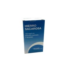 HIERRO SACAROSA 100MG/5ML X 2 AMP