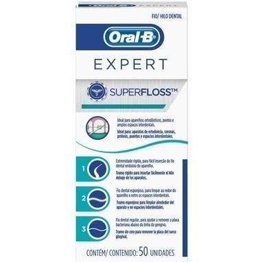 ORAL-B SUPERFLOSS (50 FILAMENTOS) HILO DENTAL