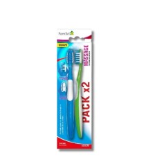 PACK CEPILLO DENTAL DURO X 2 UNIDADES FAMSET
