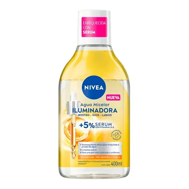 NIVEA AGUA MICELAR ILUMINADORA X400ML