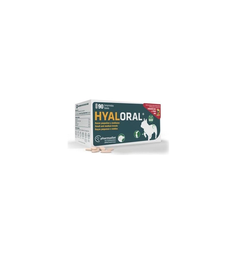 HYALORAL RAZAS PEQUEÑAS MEDIANAS X90 COMPRIMIDOS