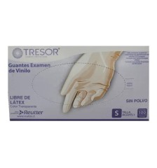 GUANTES VINILO TALLA S X100