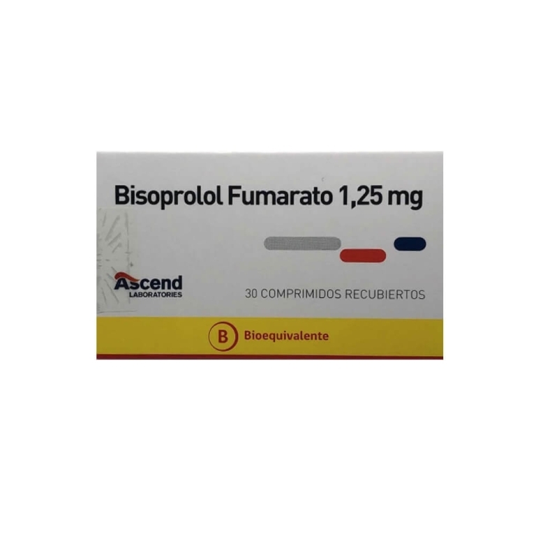 BISOPROLOL 1.25mg X30COM. RECUBIERTOS