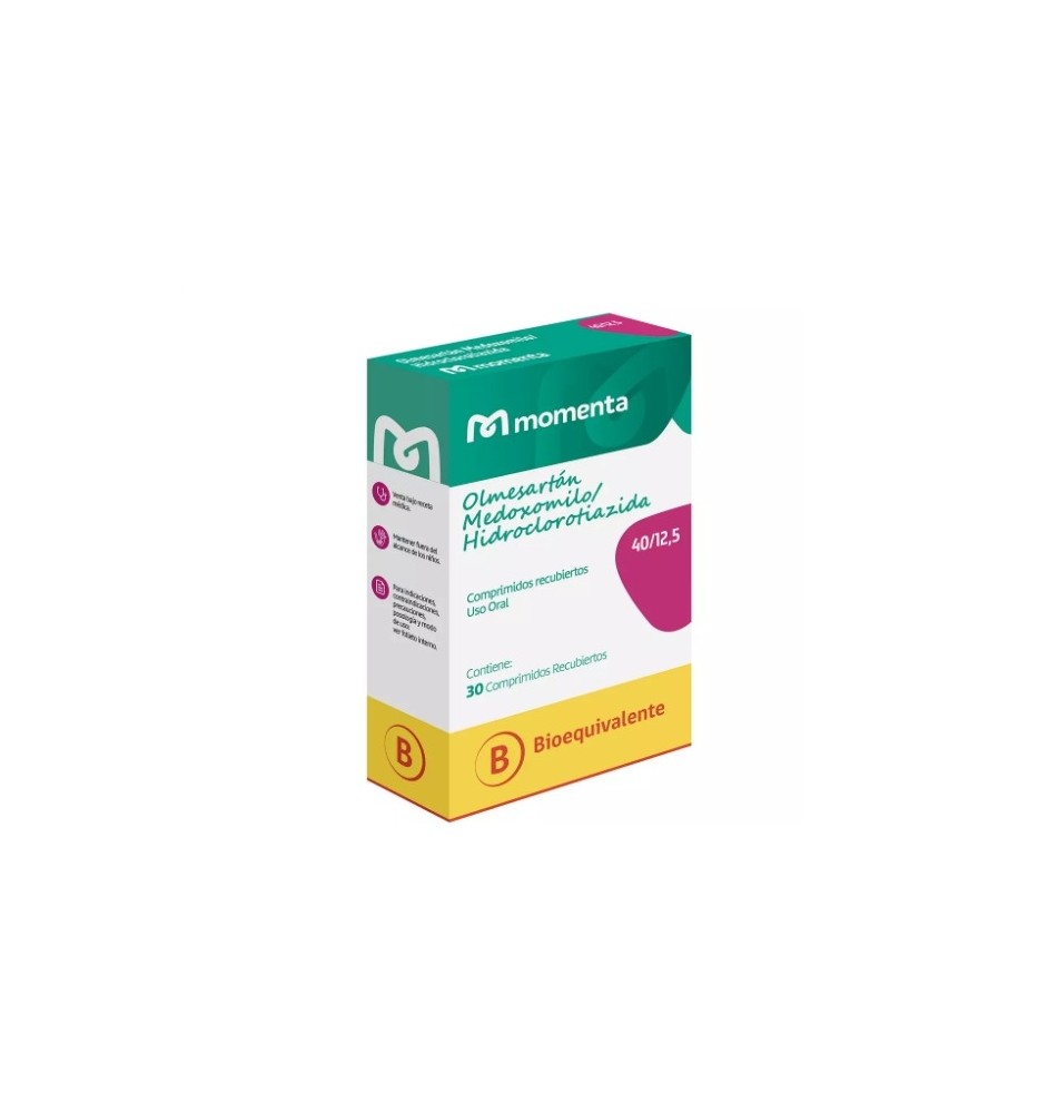 OLMESARTAN HIDROCLOROTIAZIDA 40MG 12.5MG X30 COMPRIMIDOS OLMESARTAN HIDROCLOROTIAZIDA 40MG 12.5MG X30 COMPRIMIDOS