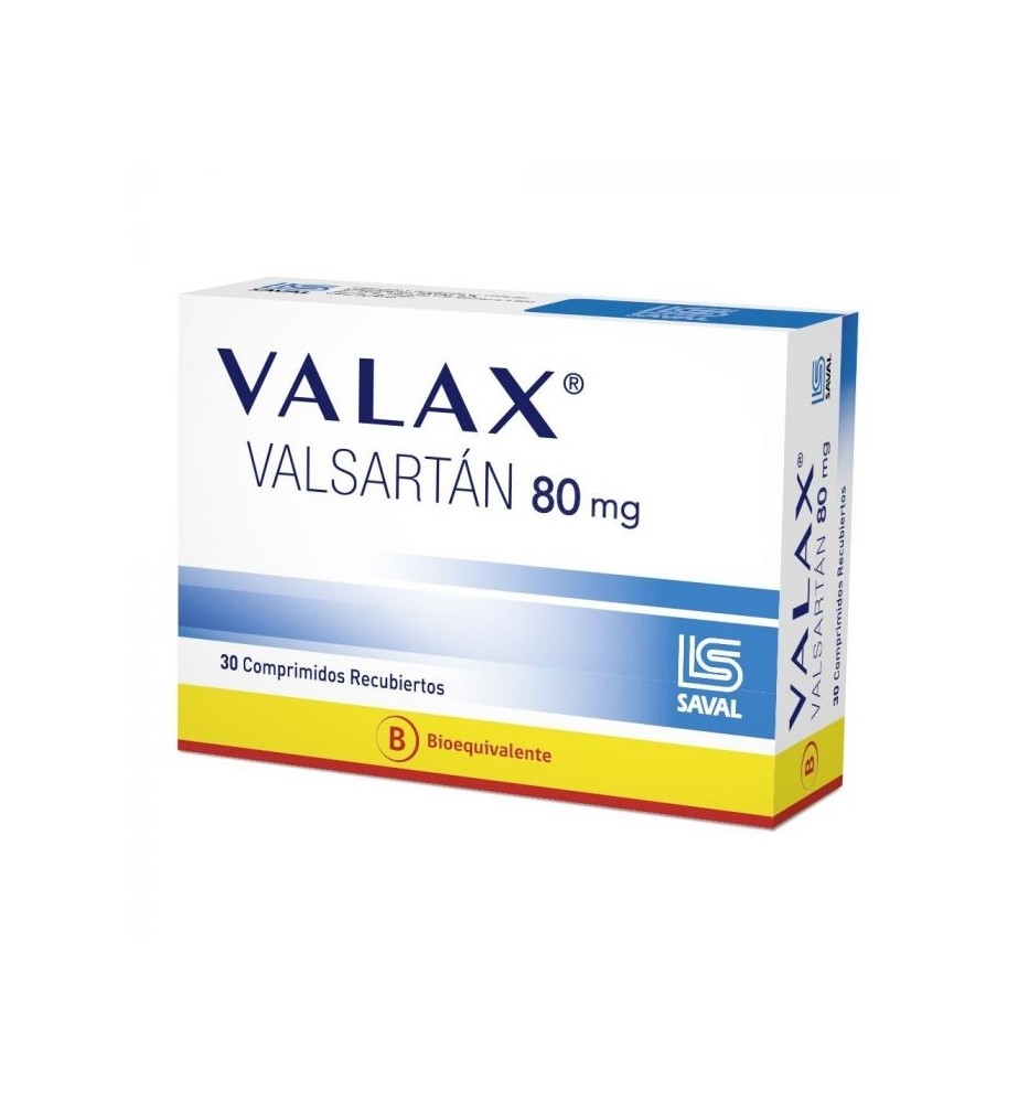 VALAX 80 MG X80 COMPRIMIDOS RECUBIERTOS VALAX 80 MG X80 COMPRIMIDOS RECUBIERTOS