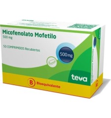 MICOFENOLATO MOFETILO 500MG X500 COMPRIMIDOS