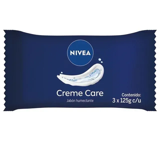 NIVEA JABON BARRA CREME CARE X 3