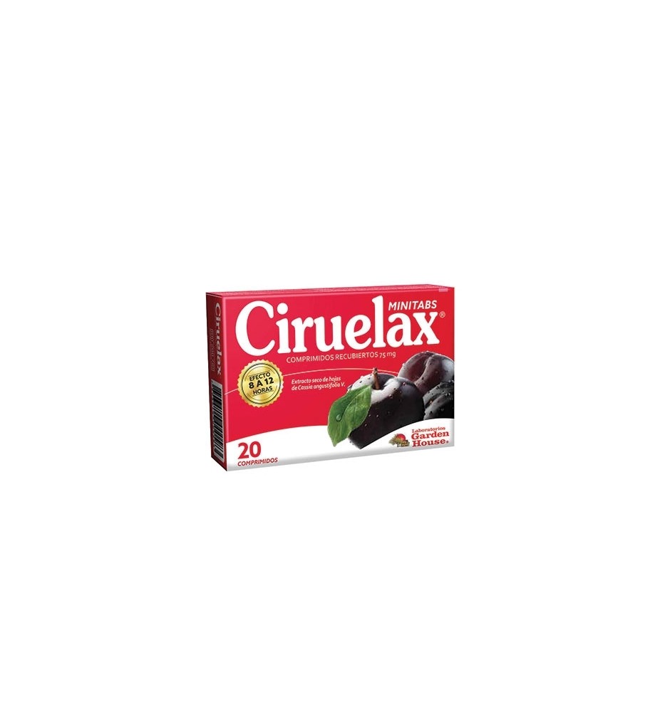 CIRUELAX MINTBS 75 MG COMPRIMIDO MASTICABLE 75MG X20 CIRUELAX MINTBS 75 MG COMPRIMIDO MASTICABLE 75MG X20