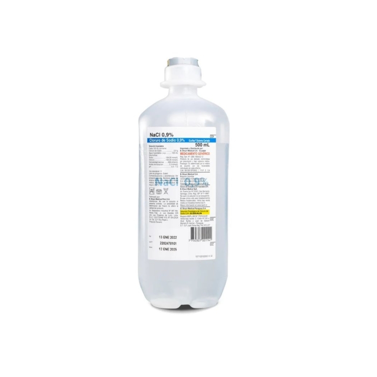 CLORURO DE SODIO 0.9% 500ML