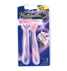 GILLETTE PRESTOBARBA 3 MUJER X2