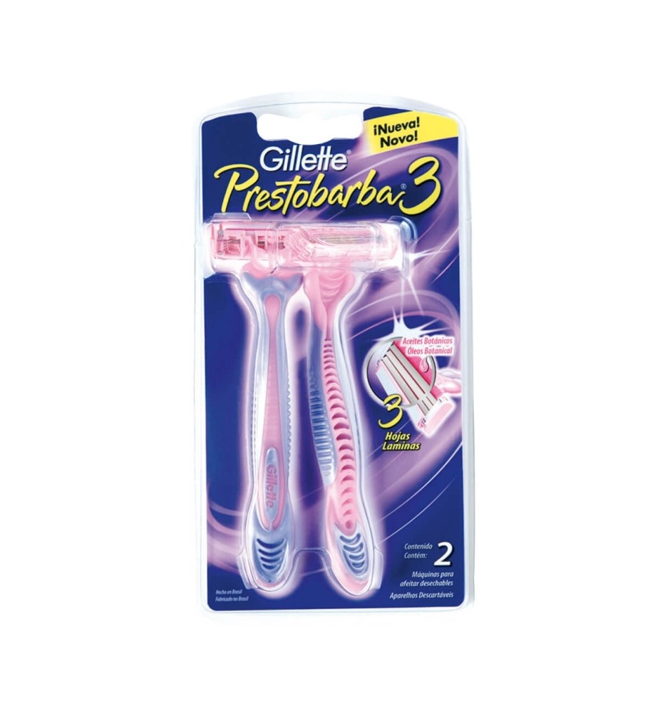 GILLETTE PRESTOBARBA 3 MUJER X2 GILLETTE PRESTOBARBA 3 MUJER X2