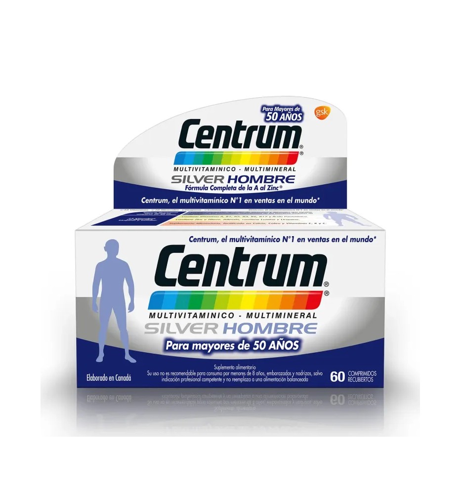 CENTRUM SILVER HOMBRE X60 COMPRIMIDOS RECUBIERTOS