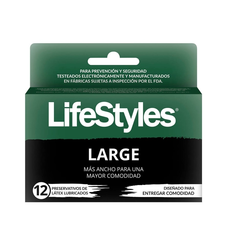PRESERVATIVOS LIFESTYLE LARGE X12 PRESERVATIVOS LIFESTYLE LARGE X12