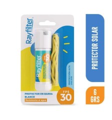 RAYFILTER FPS 30 BARRA X 6GR COLOR BLANCO 