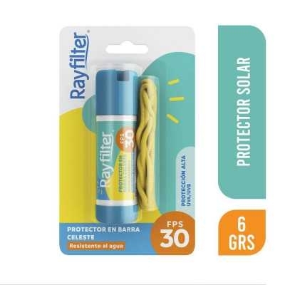 RAYFILTER FPS 30 BARRA X 6GR COLOR CELESTE