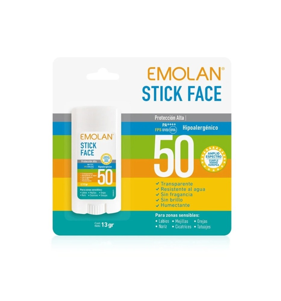 EMOLAN PROTECTOR SOLAR STICK FACE 13 GR X13 EMOLAN PROTECTOR SOLAR STICK FACE 13 GR X13