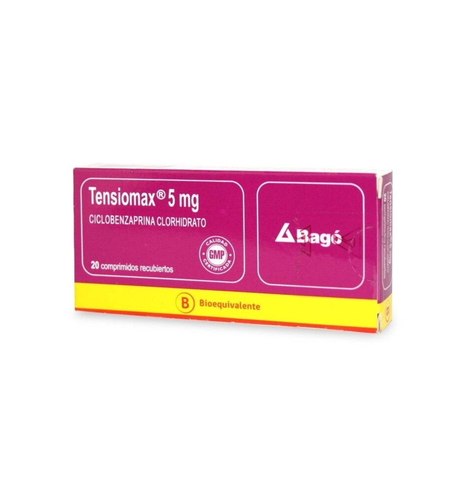 TENSIOMAX 5MG X5 COMPRIMIDOS TENSIOMAX 5MG X5 COMPRIMIDOS