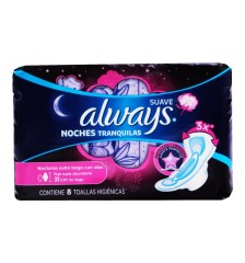 ALWAYS TOALLA NOCHE LARGA X8