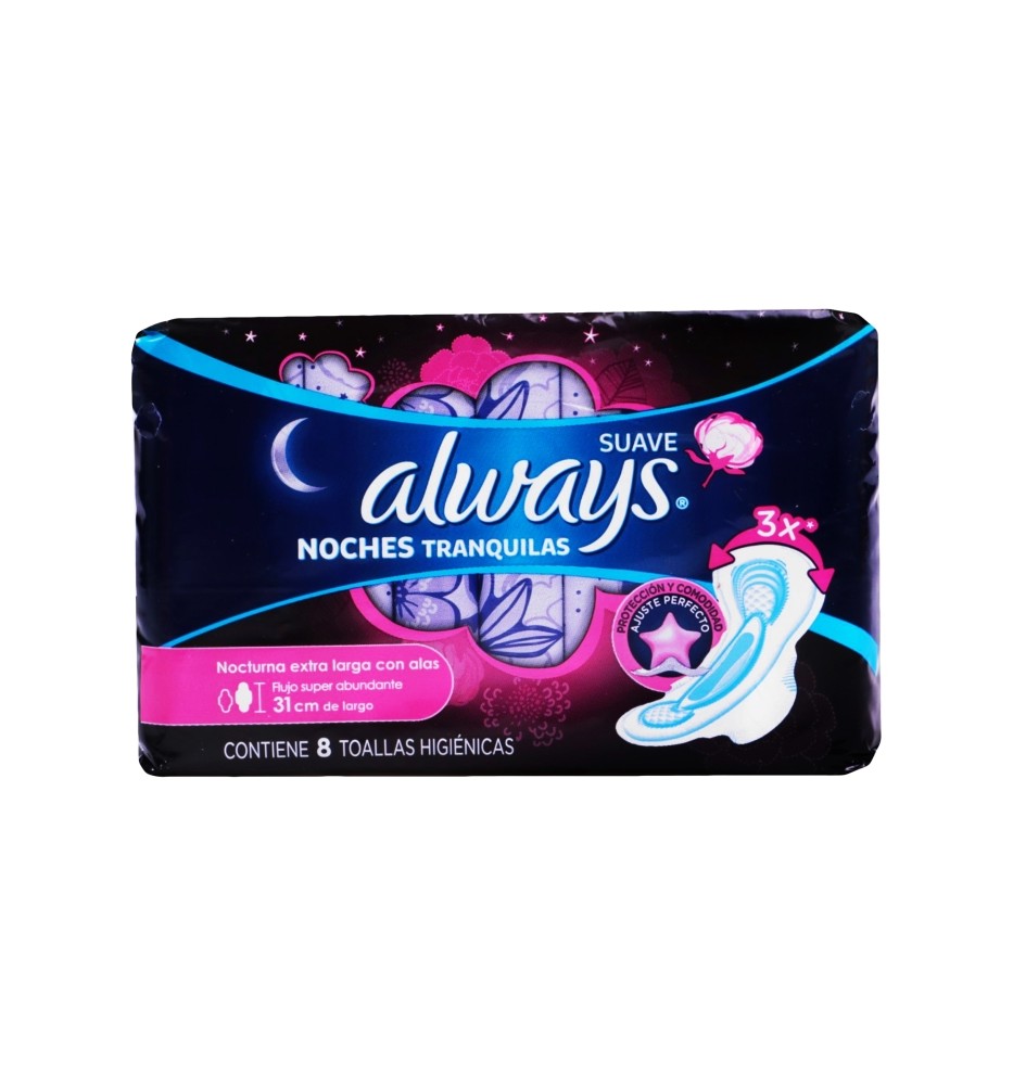 ALWAYS TOALLA NOCHE LARGA X8 ALWAYS TOALLA NOCHE LARGA X8