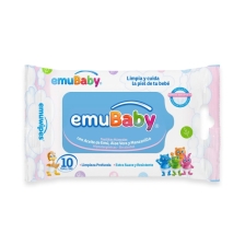 EMUBABY TOALLITAS HUMEDAS X10