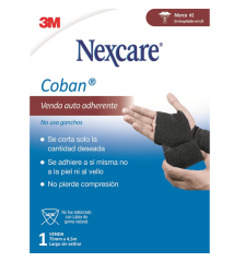 NEXCARE 3M COBAN 7,5CMX4,5MTS VENDA NEGRA