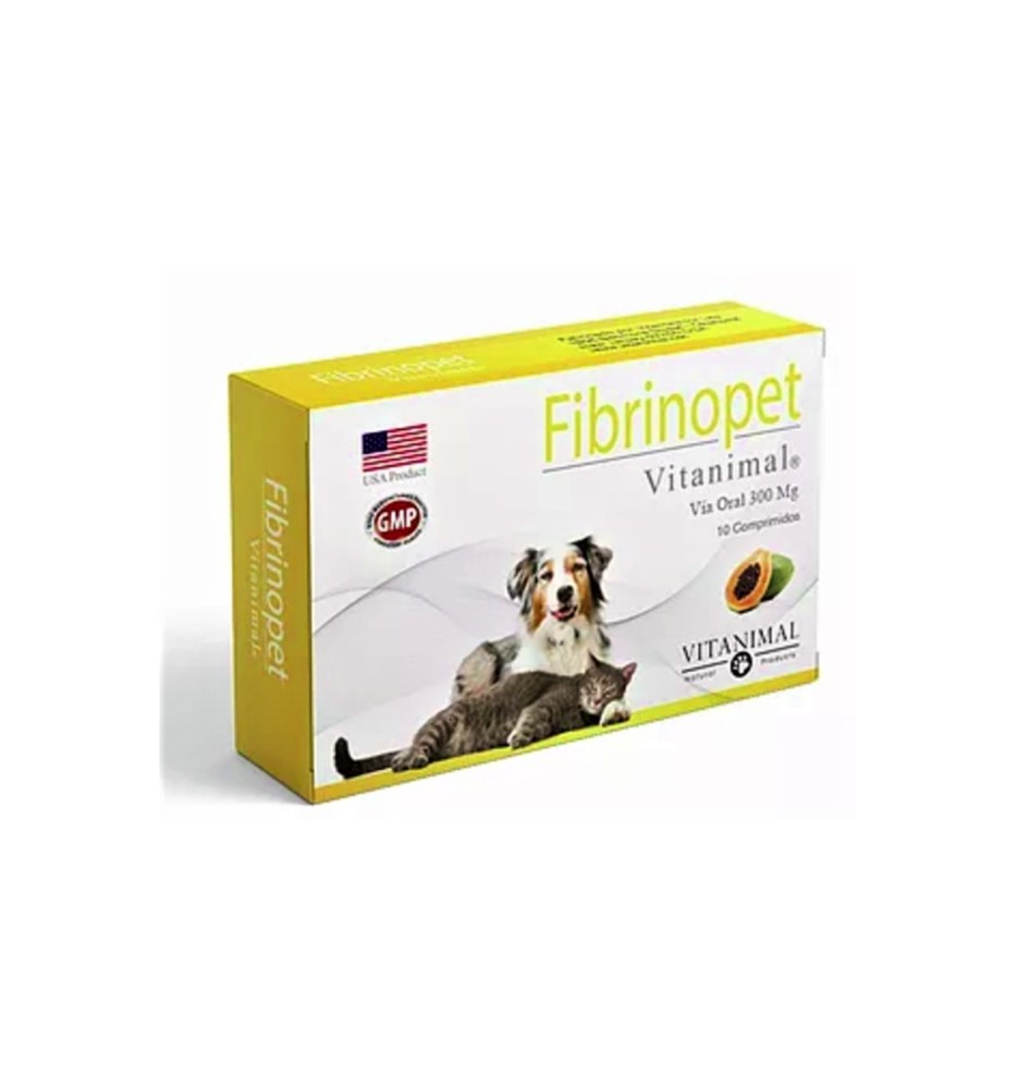 FIBRINOPET PERRO Y GATO 300mg X 30 COM