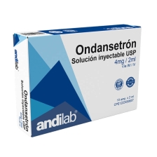 ONDANSETRON 4mg/2ml X10 AMPOLLAS